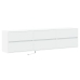 Mueble de TV de pared con LED blanco 180x31x45 cm