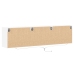 Mueble de TV de pared con LED blanco 180x31x45 cm