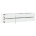 Mueble de TV de pared con LED blanco 180x31x45 cm