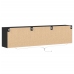 Mueble de TV de pared con LED negro 180x31x45 cm