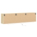 Mueble de TV de pared con LED roble Sonoma 180x31x45 cm