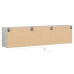 Mueble de TV de pared con LED gris hormigón 180x31x45 cm