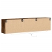 Mueble de TV de pared con LED roble ahumado 180x31x45 cm