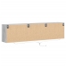 Mueble de TV de pared con LED gris Sonoma 180x31x45 cm