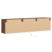 Mueble de TV de pared con LED marrón roble 180x31x45 cm