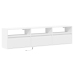 Mueble de TV de pared con LED blanco 180x31x45 cm