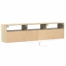 Mueble de TV de pared con LED roble Sonoma 180x31x45 cm