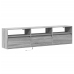 Mueble de TV de pared con LED gris Sonoma 180x31x45 cm