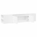 Mueble de TV de pared con luz LED blanco 180x31x39,5 cm