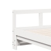 Sofá cama sin colchón madera maciza de pino blanco 80x200 cm