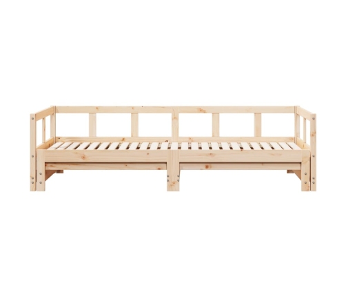 Sofá cama sin colchón madera maciza de pino 90x200 cm