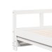 Sofá cama sin colchón madera maciza de pino blanco 90x200 cm