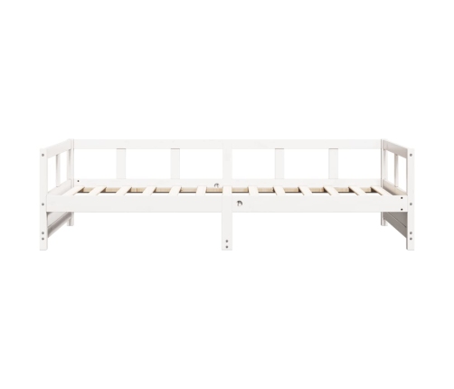 Sofá cama sin colchón madera maciza de pino blanco 80x200 cm