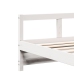 Sofá cama sin colchón madera maciza de pino blanco 80x200 cm