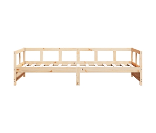 Sofá cama madera maciza de pino blanco 90x200 cm