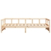 Sofá cama madera maciza de pino blanco 90x200 cm