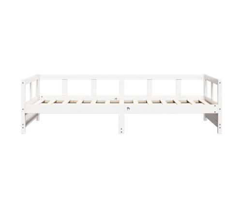 Sofá cama sin colchón madera maciza de pino blanco 90x200 cm