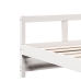 Sofá cama sin colchón madera maciza de pino blanco 90x200 cm