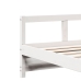 Sofá cama sin colchón madera maciza de pino blanco 90x190 cm