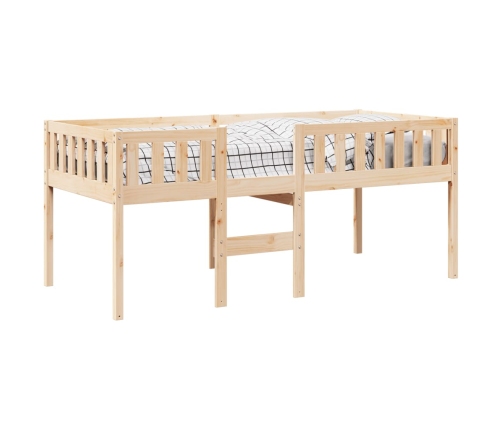 Cama para niños sin colchón madera maciza de pino 80x200 cm