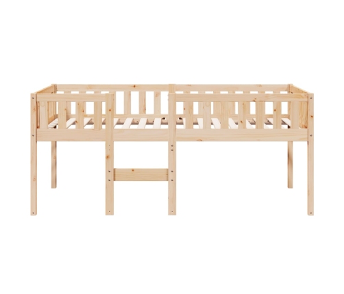 Cama para niños sin colchón madera maciza de pino 80x200 cm