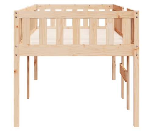 Cama para niños sin colchón madera maciza de pino 80x200 cm