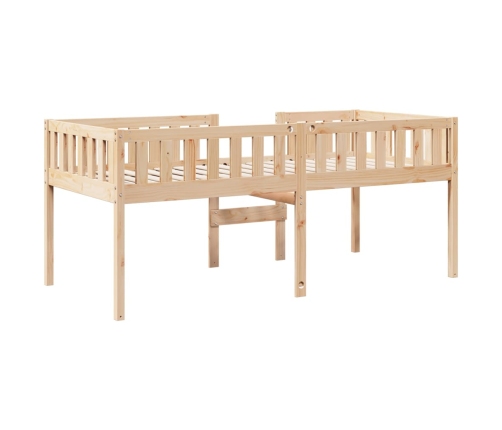 Cama para niños sin colchón madera maciza de pino 80x200 cm