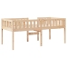 Cama para niños sin colchón madera maciza de pino 80x200 cm