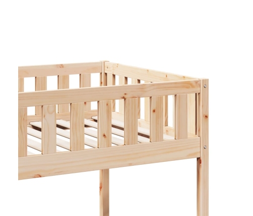 Cama para niños sin colchón madera maciza de pino 80x200 cm