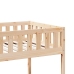 Cama para niños sin colchón madera maciza de pino 80x200 cm