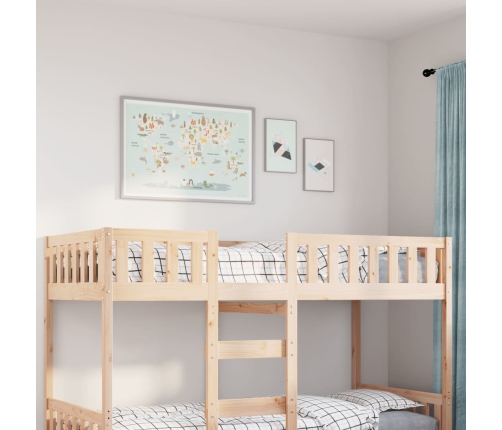 Cama para niños sin colchón madera maciza de pino 80x200 cm