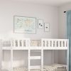 Cama para niños sin colchón madera maciza pino blanca 80x200 cm