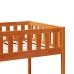 Cama de niños sin colchón madera maciza pino marrón 80x200 cm