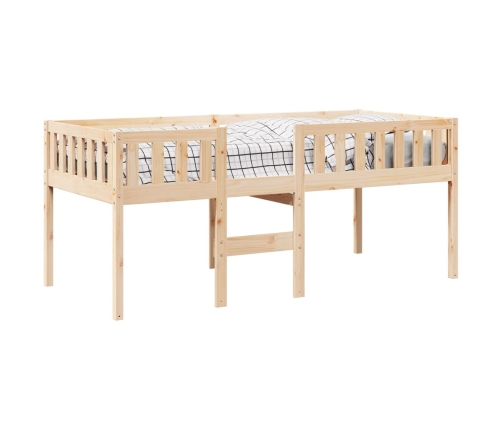 Cama para niños sin colchón madera maciza de pino 90x200 cm