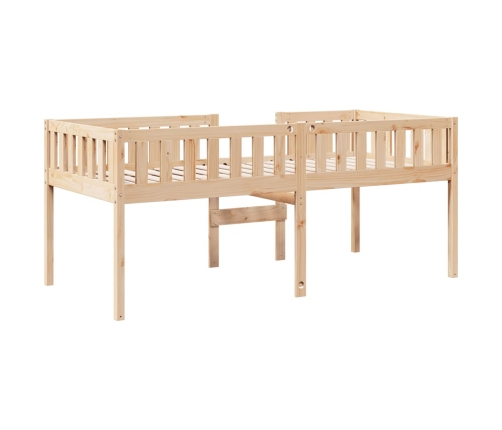 Cama para niños sin colchón madera maciza de pino 90x200 cm