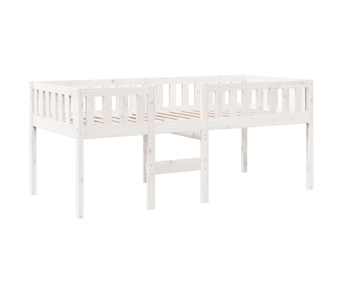 Cama para niños sin colchón madera maciza pino blanco 90x200 cm