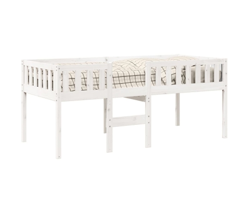 Cama para niños sin colchón madera maciza pino blanco 90x200 cm