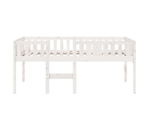 Cama para niños sin colchón madera maciza pino blanco 90x200 cm