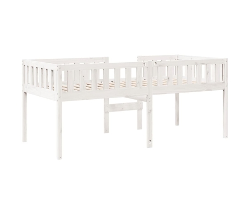 Cama para niños sin colchón madera maciza pino blanco 90x200 cm