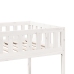 Cama para niños sin colchón madera maciza pino blanco 90x200 cm