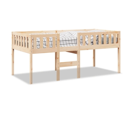 Cama para niños sin colchón madera maciza de pino 90x190 cm