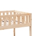 Cama para niños sin colchón madera maciza de pino 90x190 cm