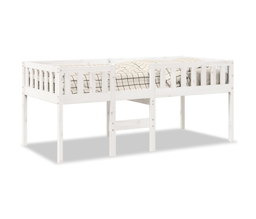 Cama para niños sin colchón madera maciza pino blanca 90x190 cm