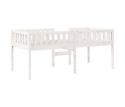 Cama para niños sin colchón madera maciza pino blanca 90x190 cm