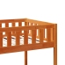 Cama para niños sin colchón madera maciza pino marrón 90x190 cm