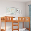 Cama para niños sin colchón madera maciza pino marrón 90x190 cm