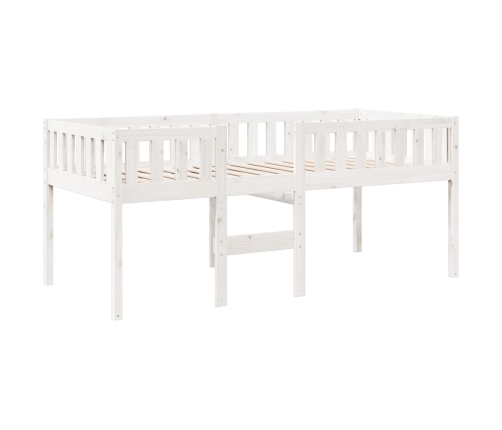 Cama para niños sin colchón madera maciza pino blanca 75x190 cm