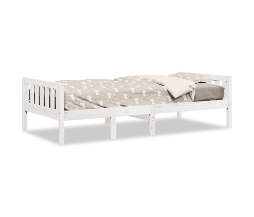 Cama para niños sin colchón madera maciza pino blanca 75x190 cm