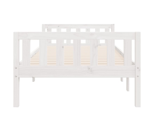 Cama para niños sin colchón madera maciza pino blanca 75x190 cm