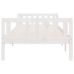 Cama para niños sin colchón madera maciza pino blanca 75x190 cm